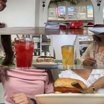 Dining Table with Drinks and Dessert