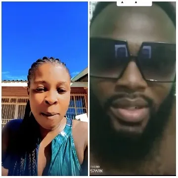 Outdoor Woman and Indoor Man