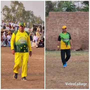Cricket Match on Field