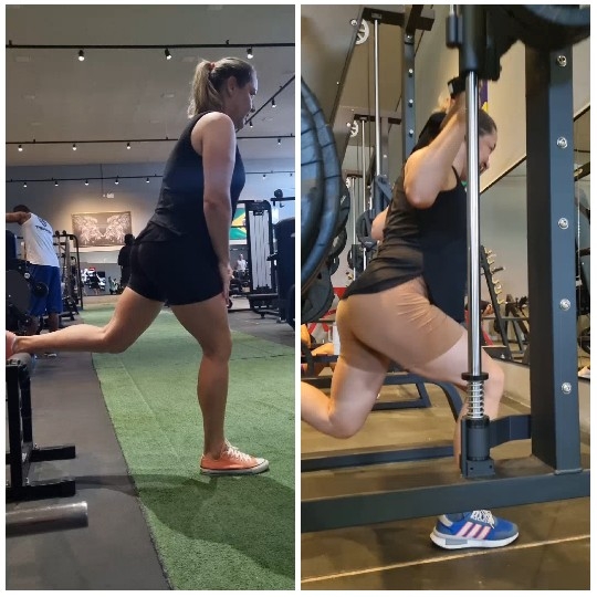 Gym Workout with Various Exercises