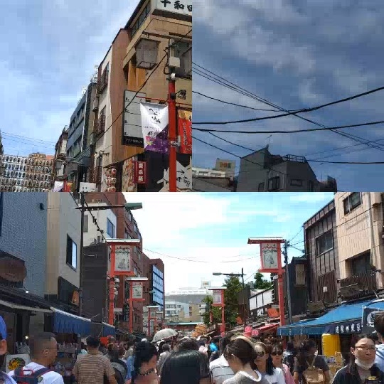 Cityscape and Crowded Streets