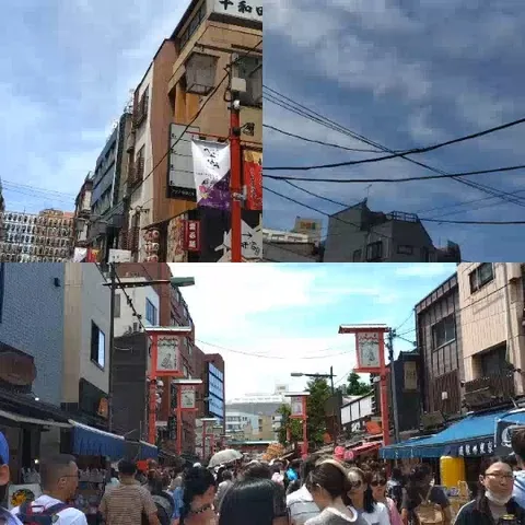 Cityscape and Crowded Streets