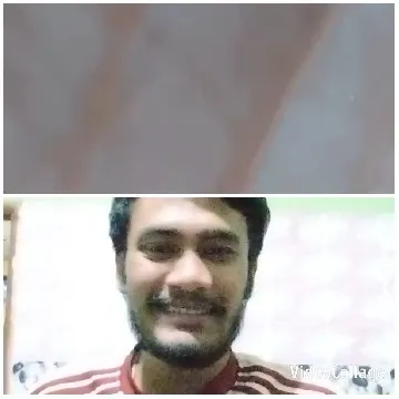 Blurred Patterns and Smiling Person
