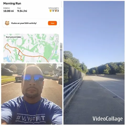 Running Route Map with Photo