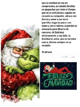Santa and Grinch Embrace