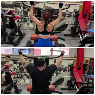 Weightlifting Partners at the Gym
