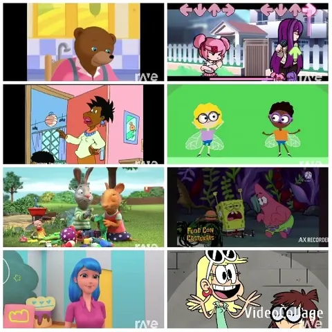 Animated Characters from Various Cartoons
