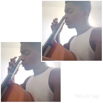 Focused Cellist Performing with Passion