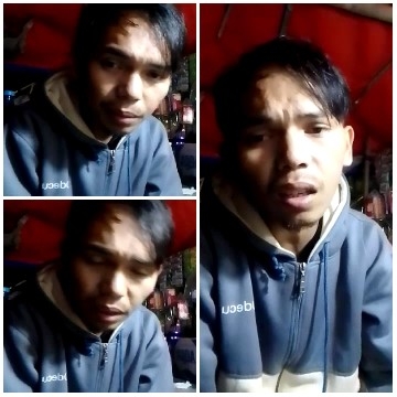 Blue Hoodie in Dim Lighting