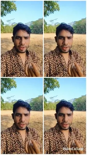 Man in Leopard-Print Shirt Outdoors