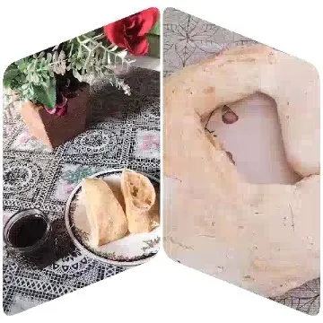 Decorative Table and Bread Item