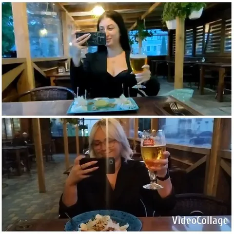 Dining with Beer and Selfie