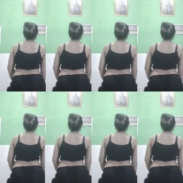 Grid of Identical Images from Behind