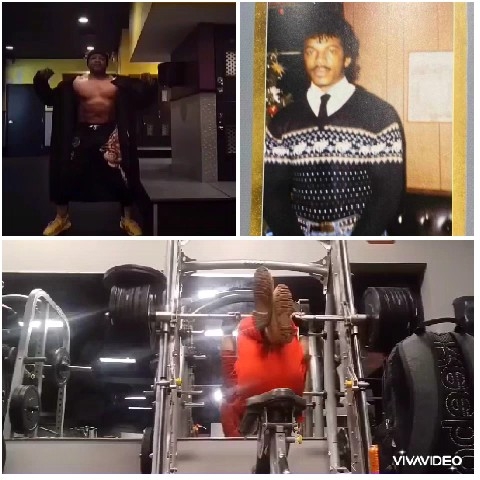 Lifting Weights and Vintage Photograph