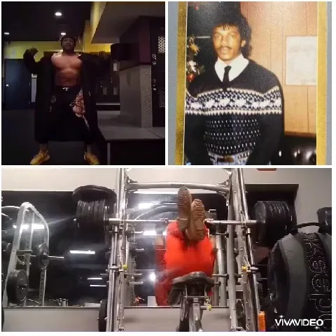 Lifting Weights and Vintage Photograph