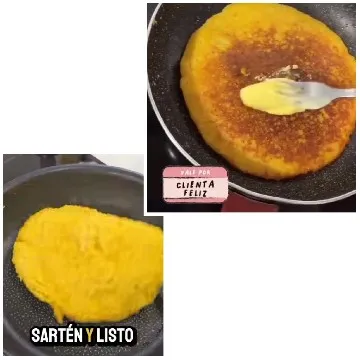 Cooking Large Pancake in Frying Pan