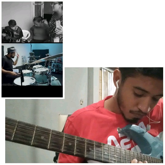 Musicians Jamming in a Studio