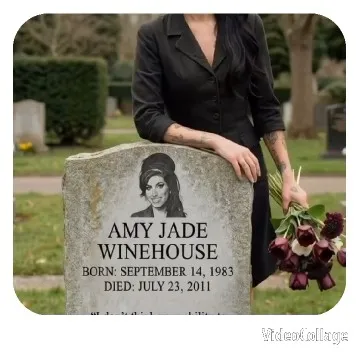 Tombstone Visit with Purple Flowers