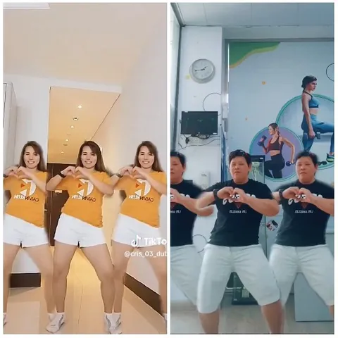 Synchronized Dance Performance On Stage