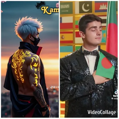 Character Gazes Over Sunset Landscape