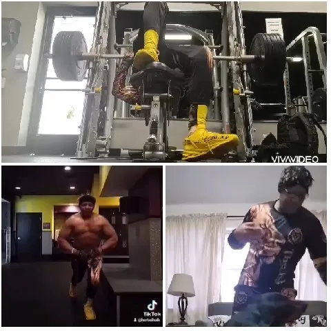 Gym Leg Press and Energetic Moves
