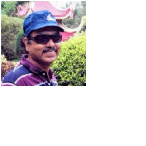 Smiling Person in Outdoor Setting