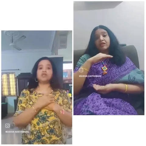 Women in Floral and Saree Outfits