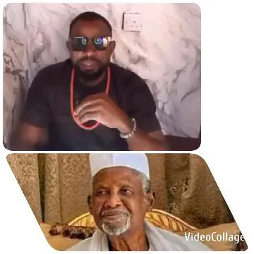 Man in Sunglasses and Traditional Attire
