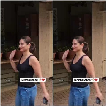 Woman Walking and Waving