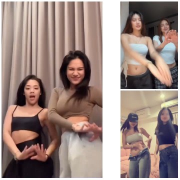Young Women Dancing Indoors