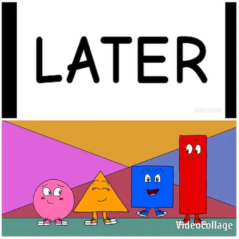 Bold Text with Cartoon Characters