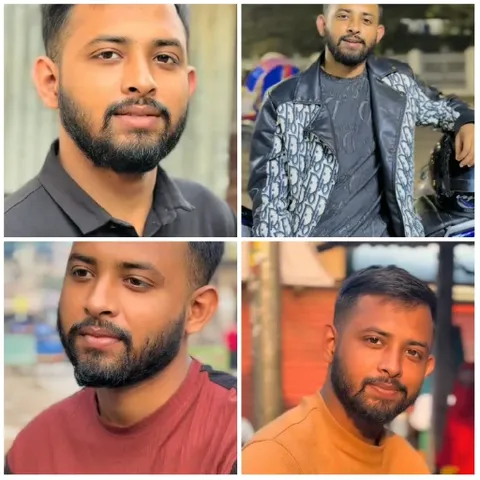 Four Casual Portraits of a Man