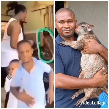 Family Activity with Large Rodent