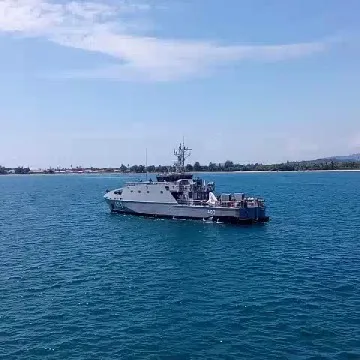 Naval Vessel on Calm Waters