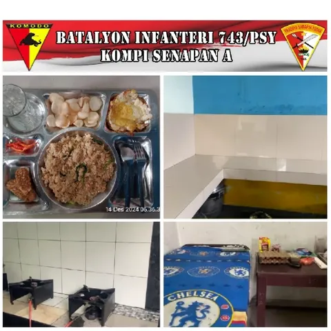 Military Insignia and Meal on Tray