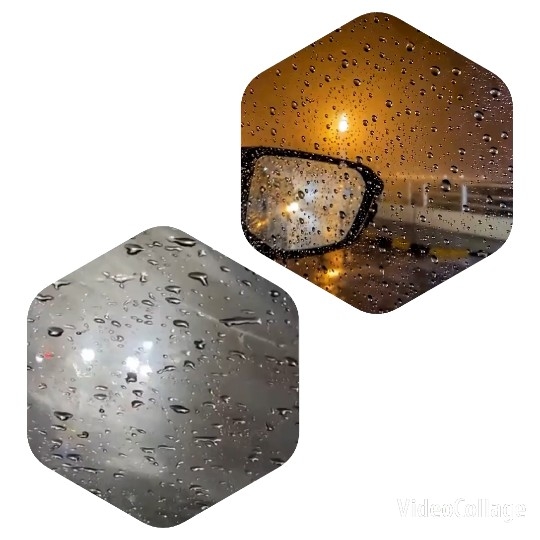 Rainy Window Views with Car