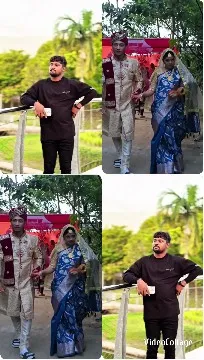 Traditional Attire and Casual Man Outdoors