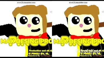 Cartoon Character with Mirrored Design