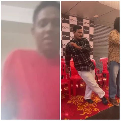 Person in Red Shirt and Dancing Men