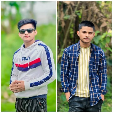 Two Friends in Outdoor Settings
