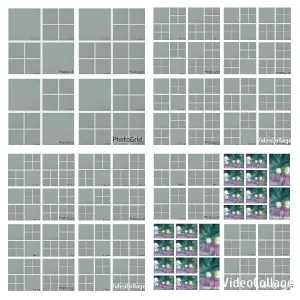 Empty Gray Boxes Grid
