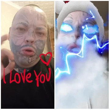 Facial Tattoos with Special Effects