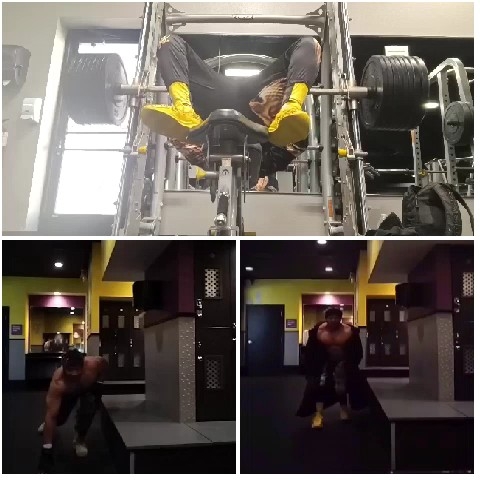 Heavy Weights and Lunges at Gym