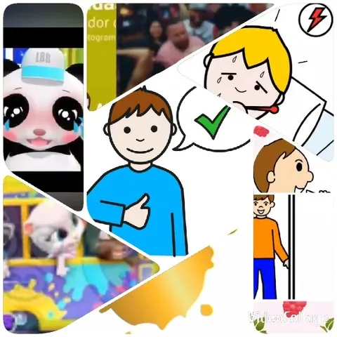Animated Panda and Cartoon Characters