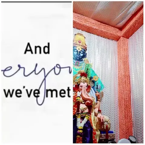 Colorful Deity in Decorated Area
