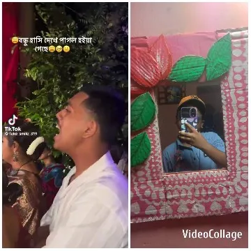 Singing Amidst Greenery and Mirror