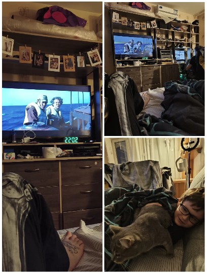 Cozy Room with Movie and Smiles
