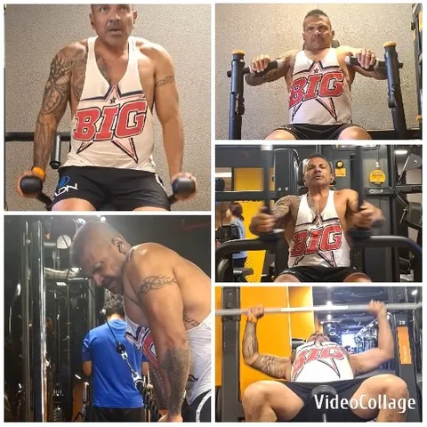 Weight Training Session at the Gym