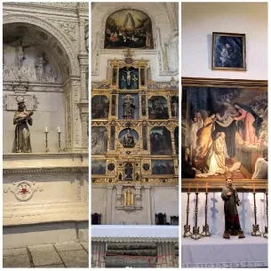 Religious Art Displayed in Sections