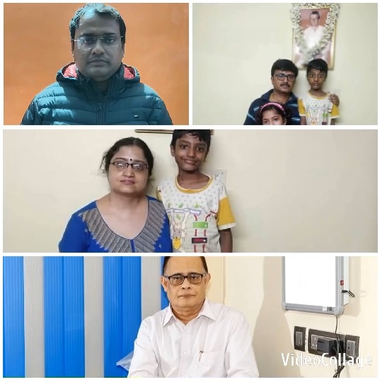 Men Posing With Family